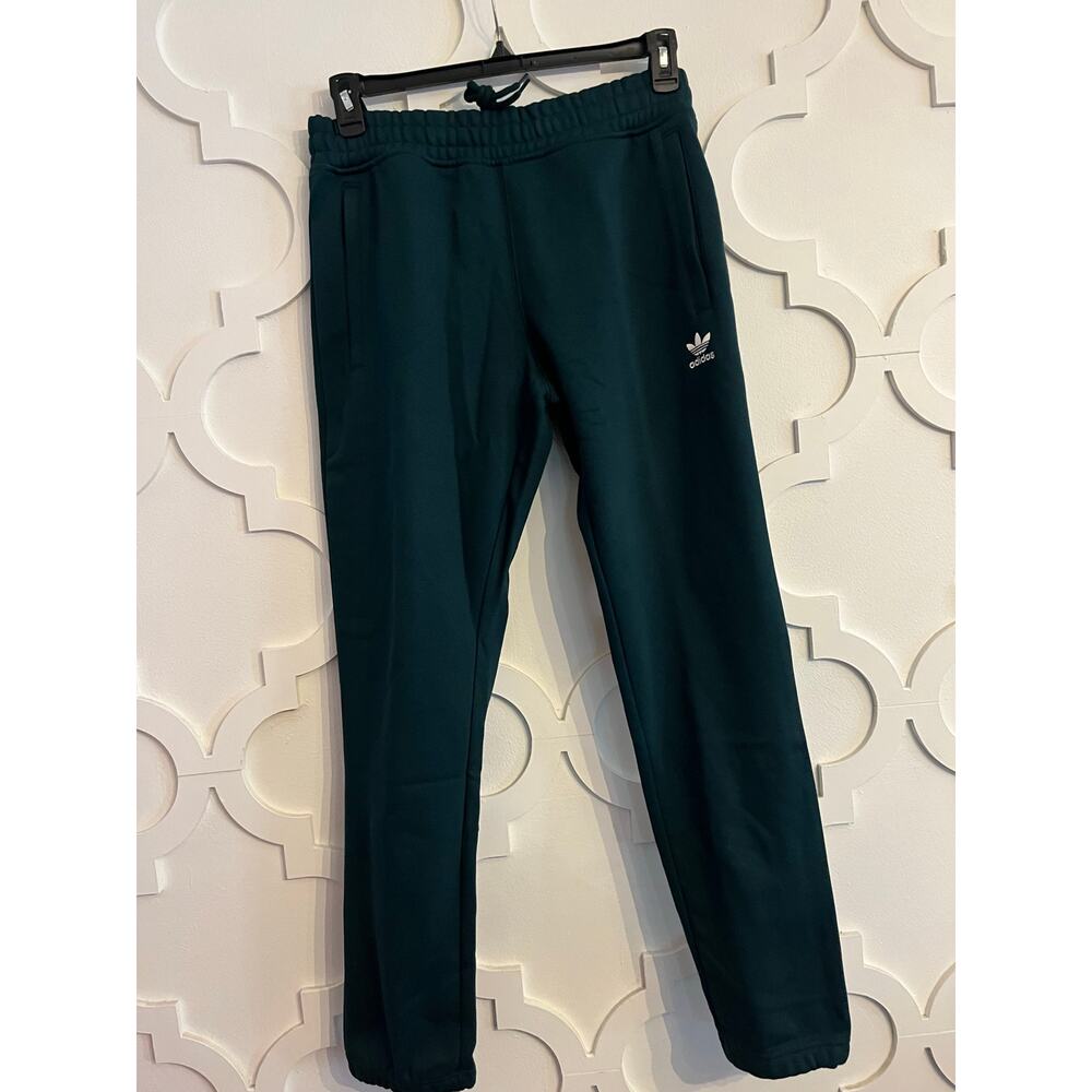 NEW ADIDAS ORIGINALS Men's Small Trefoil Essentials Trackpants Aurora Ivy